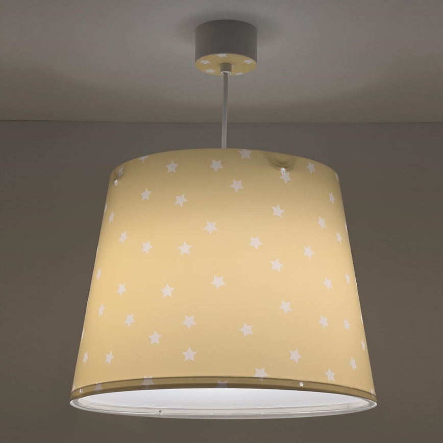Dalber 82212A - Lámpara de araña para niños STAR LIGHT 1xE27/60W/230V amarillo