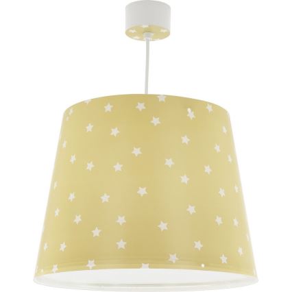 Dalber 82212A - Lámpara de araña para niños STAR LIGHT 1xE27/60W/230V amarillo