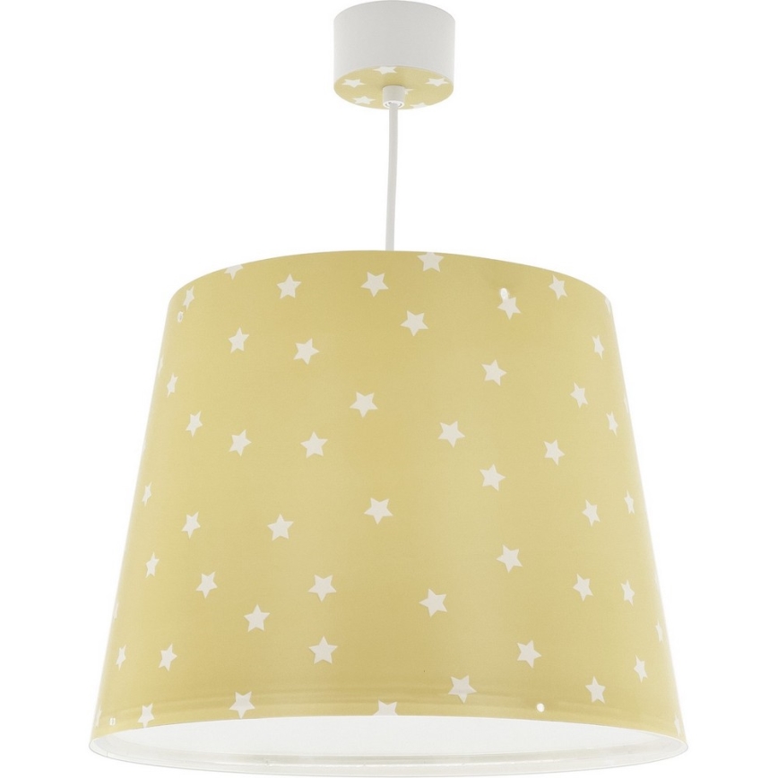 Dalber 82212A - Lámpara de araña para niños STAR LIGHT 1xE27/60W/230V amarillo