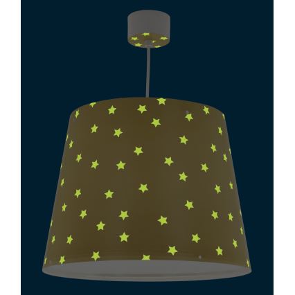Dalber 82212A - Lámpara de araña para niños STAR LIGHT 1xE27/60W/230V amarillo
