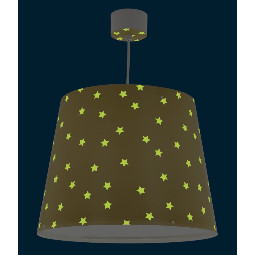 Dalber 82212A - Lámpara de araña para niños STAR LIGHT 1xE27/60W/230V amarillo