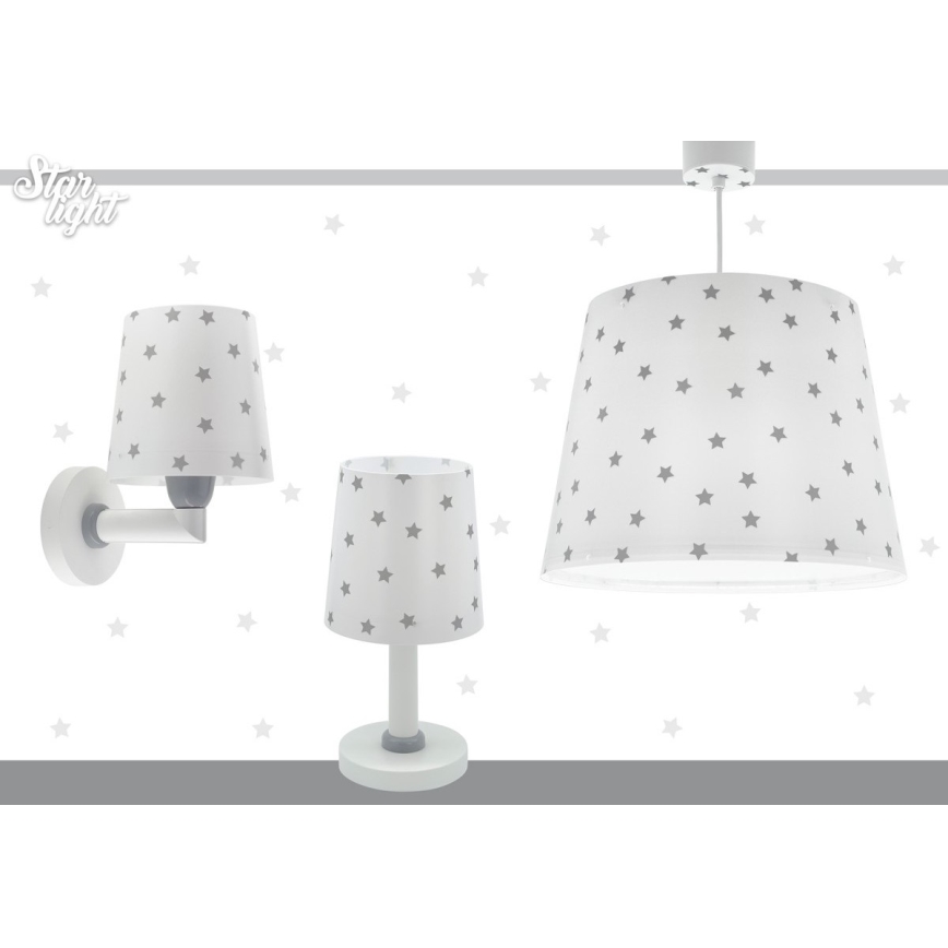 Dalber 82212B - Lámpara de araña infantil STAR LIGHT 1xE27/60W/230V blanco