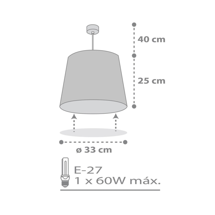 Dalber 82212B - Lámpara de araña infantil STAR LIGHT 1xE27/60W/230V blanco