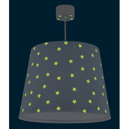 Dalber 82212T - Lámpara de araña infantil STAR LIGHT 1xE27/60W/230V azul