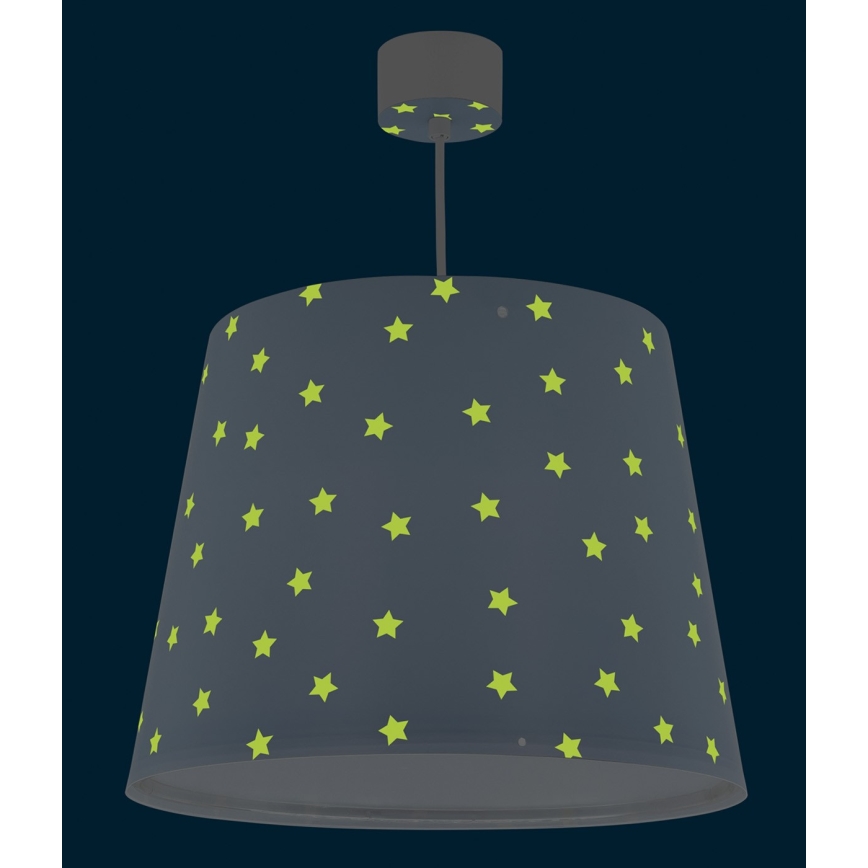 Dalber 82212T - Lámpara de araña infantil STAR LIGHT 1xE27/60W/230V azul