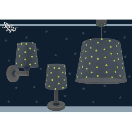 Dalber 82212T - Lámpara de araña infantil STAR LIGHT 1xE27/60W/230V azul