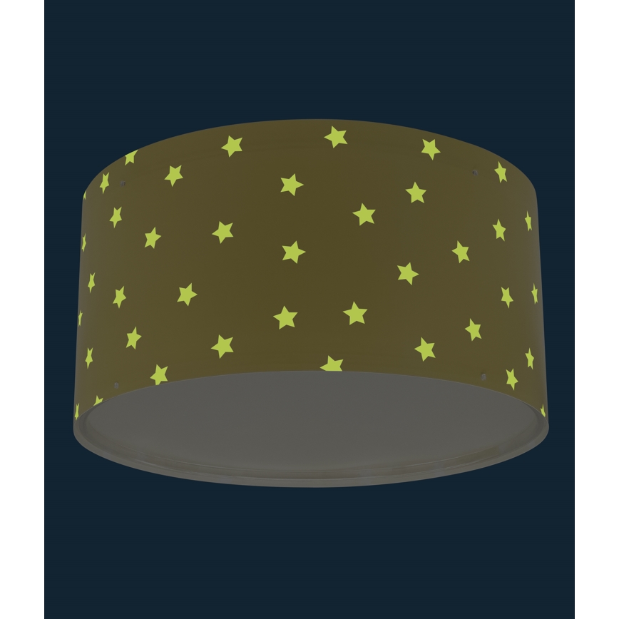 Dalber 82216A - Plafón infantil STAR LIGHT 2xE27/60W/230V amarillo