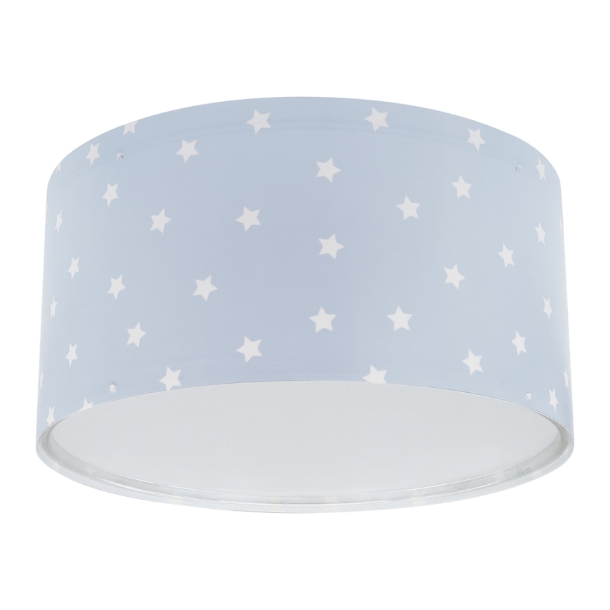 Dalber 82216T - Plafón infantil STAR LIGHT 2xE27/60W/230V azul