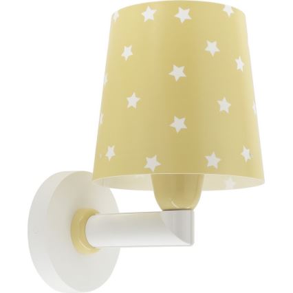 Dalber 82219A - Aplique infantil STAR LIGHT 1xE27/60W/230V amarillo