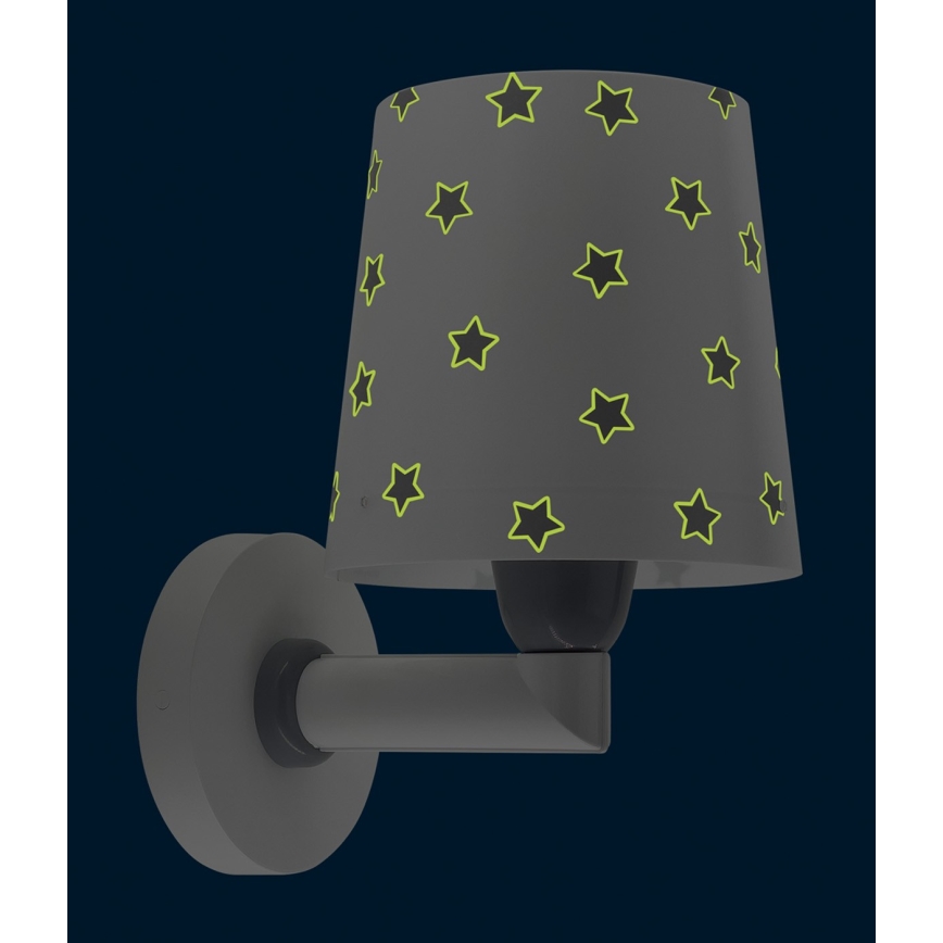 Dalber 82219B - Aplique infantil STAR LIGHT 1xE27/60W/230V blanco
