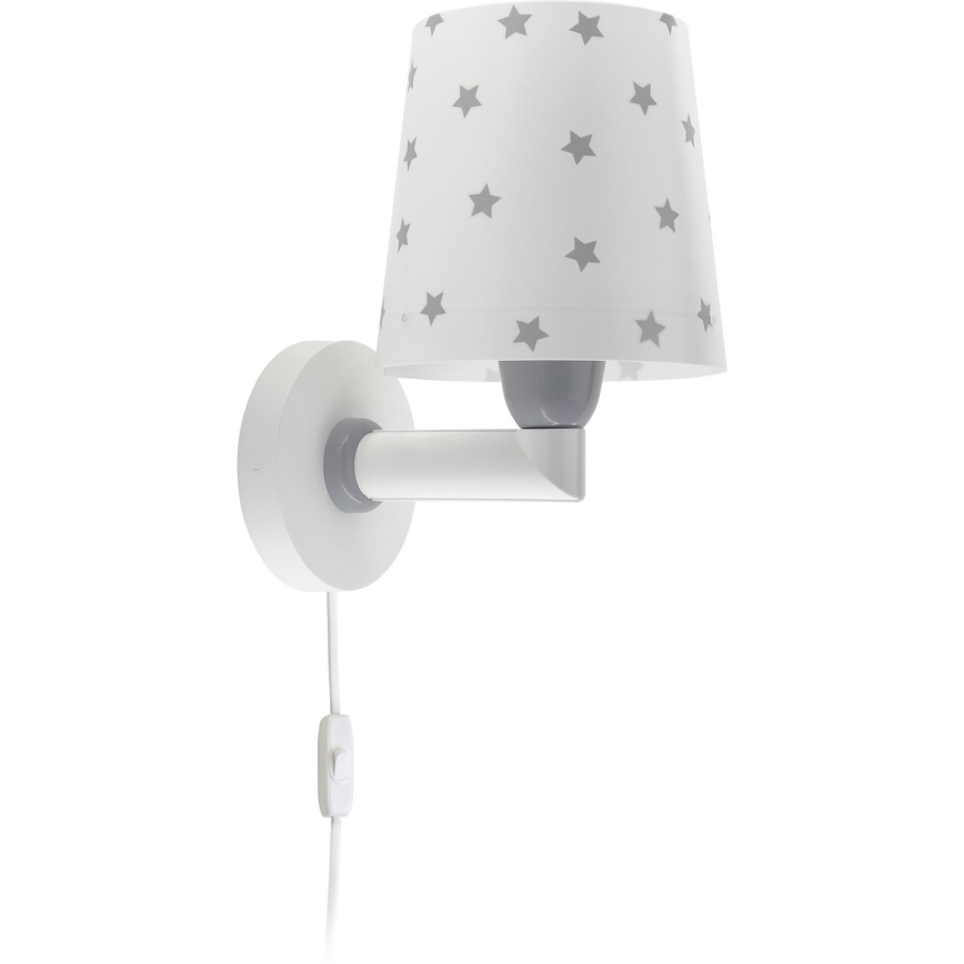 Dalber 82219B - Aplique infantil STAR LIGHT 1xE27/60W/230V blanco