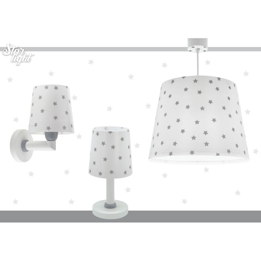 Dalber 82219B - Aplique infantil STAR LIGHT 1xE27/60W/230V blanco