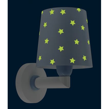 Dalber 82219T - Aplique infantil STAR LIGHT 1xE27/60W/230V azul