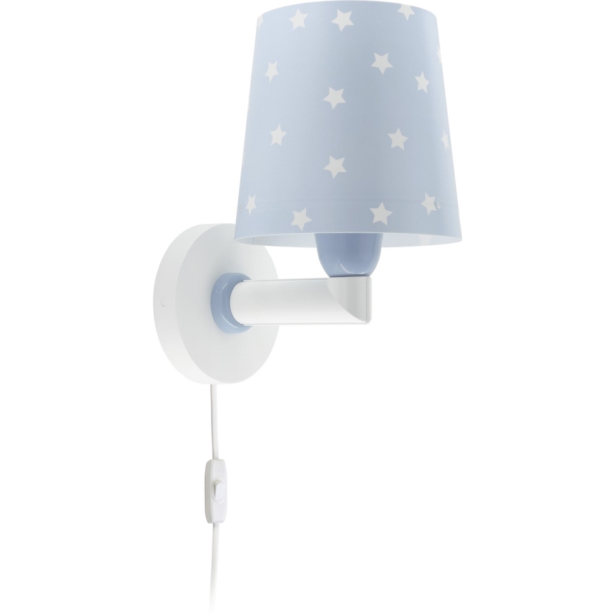Dalber 82219T - Aplique infantil STAR LIGHT 1xE27/60W/230V azul