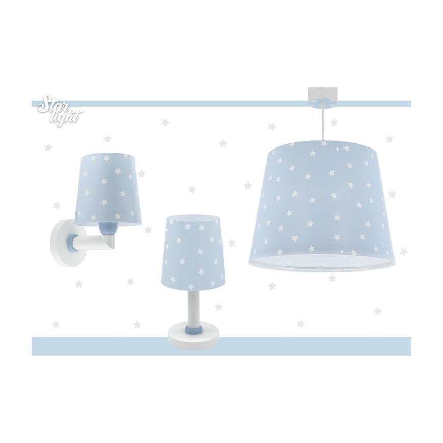 Dalber 82219T - Aplique infantil STAR LIGHT 1xE27/60W/230V azul