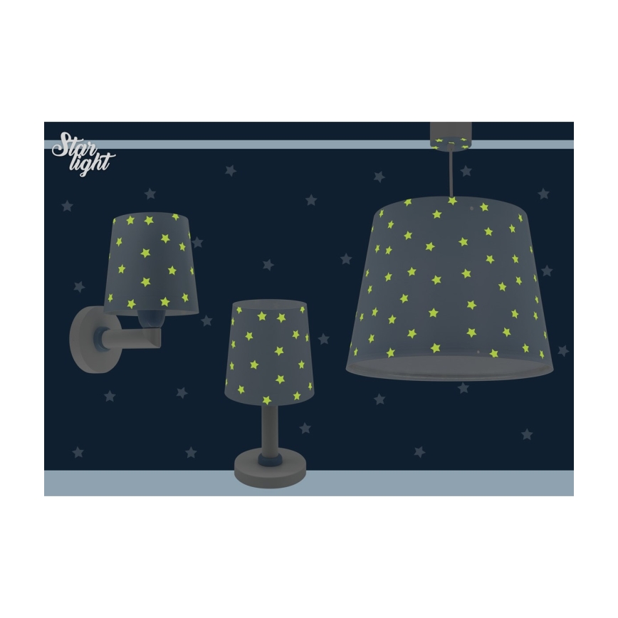 Dalber 82219T - Aplique infantil STAR LIGHT 1xE27/60W/230V azul