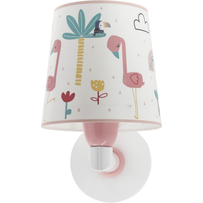 Dalber 82469 - Aplique infantil FLAMINGO 1xE27/15W/230V
