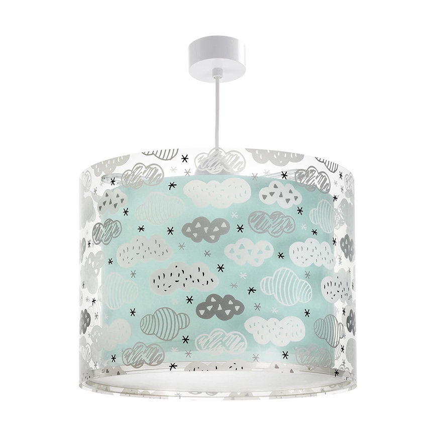 Dalber D-41412H - Lámpara colgante infantil CLOUDS 1xE27/60W/230V