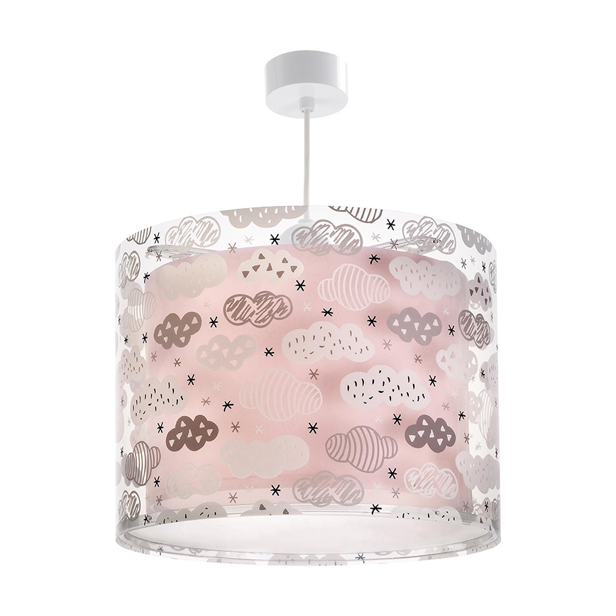 Dalber D-41412S - Lámpara colgante infantil CLOUDS 1xE27/60W/230V
