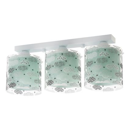 Dalber D-41413H - Plafón infantil CLOUDS 3xE27/60W/230V