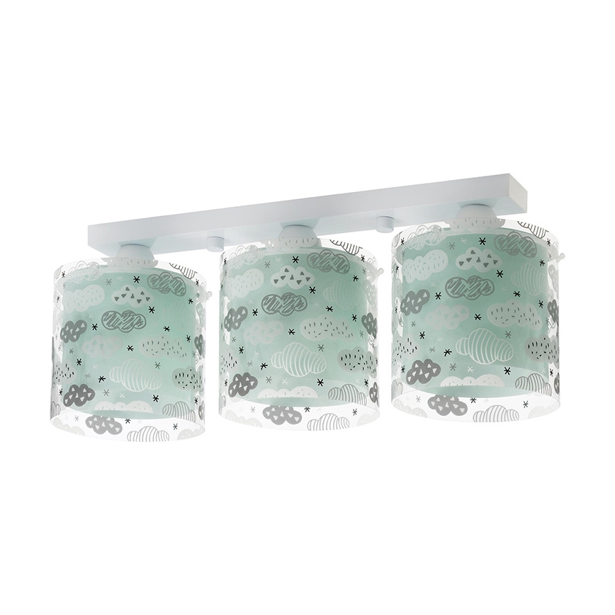 Dalber D-41413H - Plafón infantil CLOUDS 3xE27/60W/230V