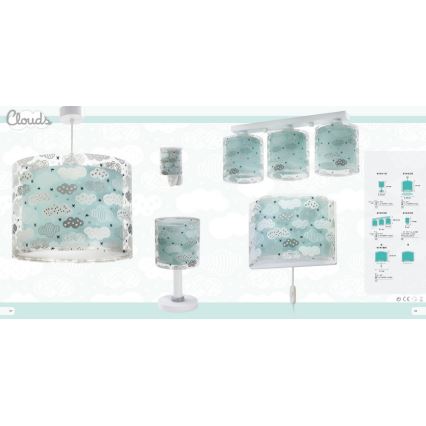 Dalber D-41413H - Plafón infantil CLOUDS 3xE27/60W/230V
