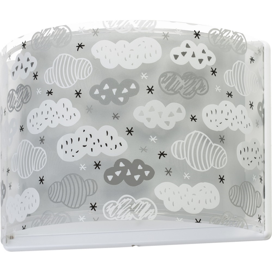 Dalber D-41418E - Aplique infantil CLOUDS 1xE27/60W/230V