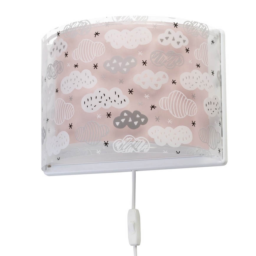 Dalber D-41418S - Aplique infantil CLOUDS 1xE27/60W/230V