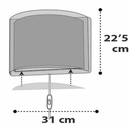 Dalber D-41418S - Aplique infantil CLOUDS 1xE27/60W/230V