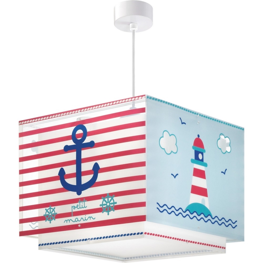 Dalber D-43422 - Lámpara colgante infantil PETIT MARIN 1xE27/60W/230V
