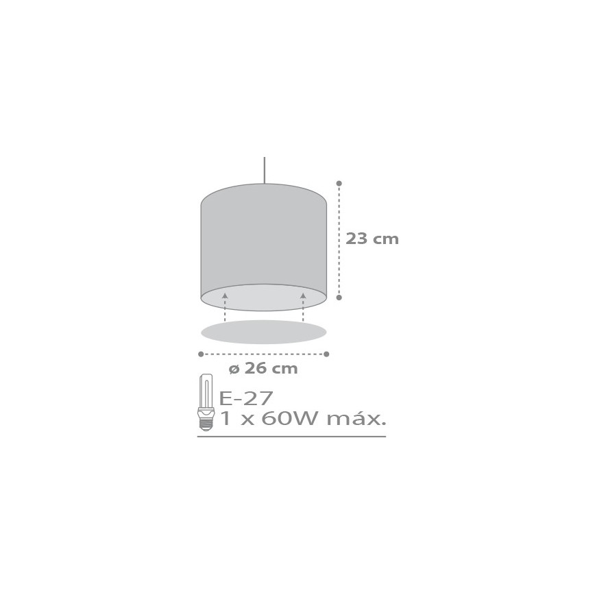 Dalber D-62012E - Lámpara colgante SWEET DREAM 1xE27/60W/230V