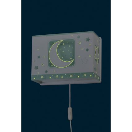 Dalber D-63238H - Aplique infantil MOONLIGHT 1xE27/60W/230V