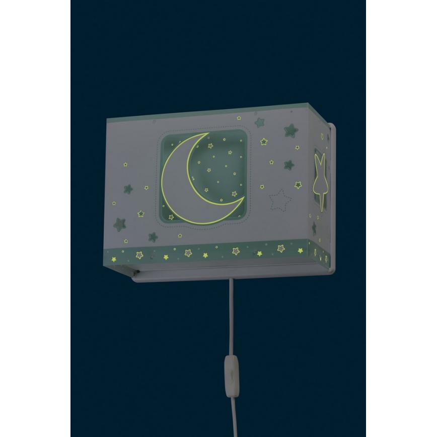 Dalber D-63238H - Aplique infantil MOONLIGHT 1xE27/60W/230V