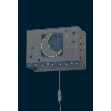 Dalber D-63238T - Aplique infantil MOONLIGHT 1xE27/60W/230V