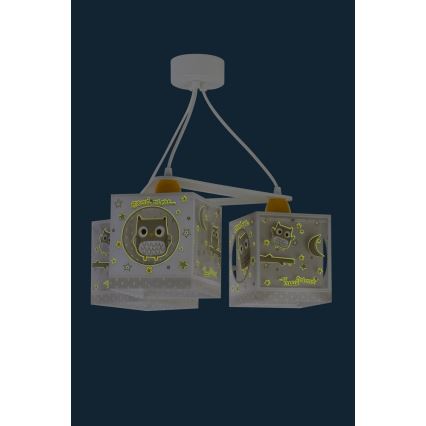 Dalber D-63394 - Lámpara colgante infantil GOOD NIGHT 3xE27/60W/230V