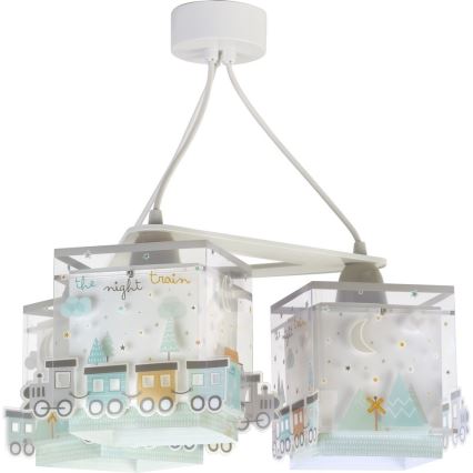 Dalber D-63534 - Lámpara colgante infantil TRAIN 3xE27/60W/230V