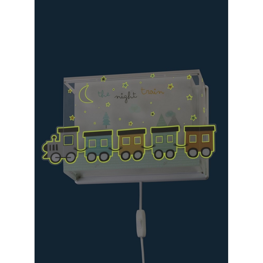 Dalber D-63538 - Aplique infantil TRAIN 1xE27/60W/230V