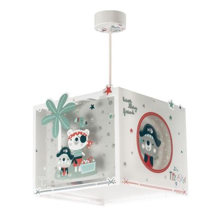 Dalber D-74552 - Lámpara colgante infantil PIRATES 1xE27/60W/230V