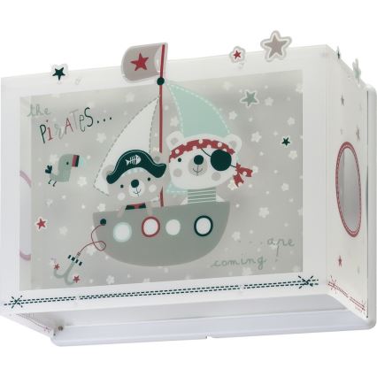 Dalber D-74558 - Aplique infantil PIRATES 1xE27/60W/230V