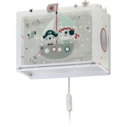 Dalber D-74558 - Aplique infantil PIRATES 1xE27/60W/230V