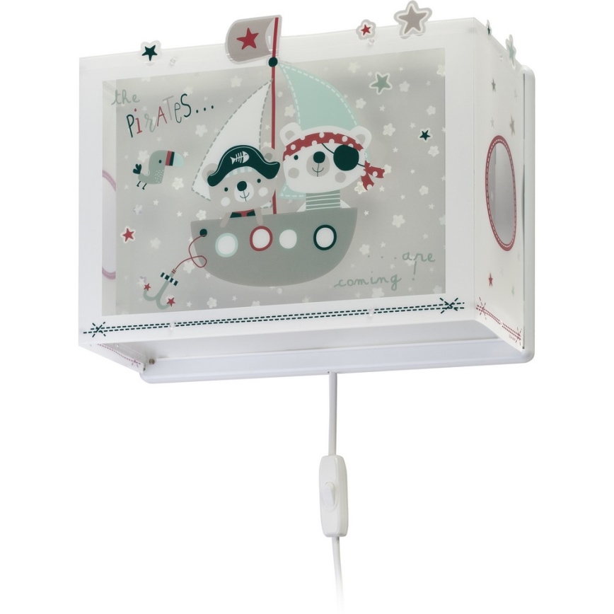 Dalber D-74558 - Aplique infantil PIRATES 1xE27/60W/230V