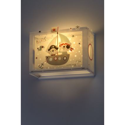 Dalber D-74558 - Aplique infantil PIRATES 1xE27/60W/230V