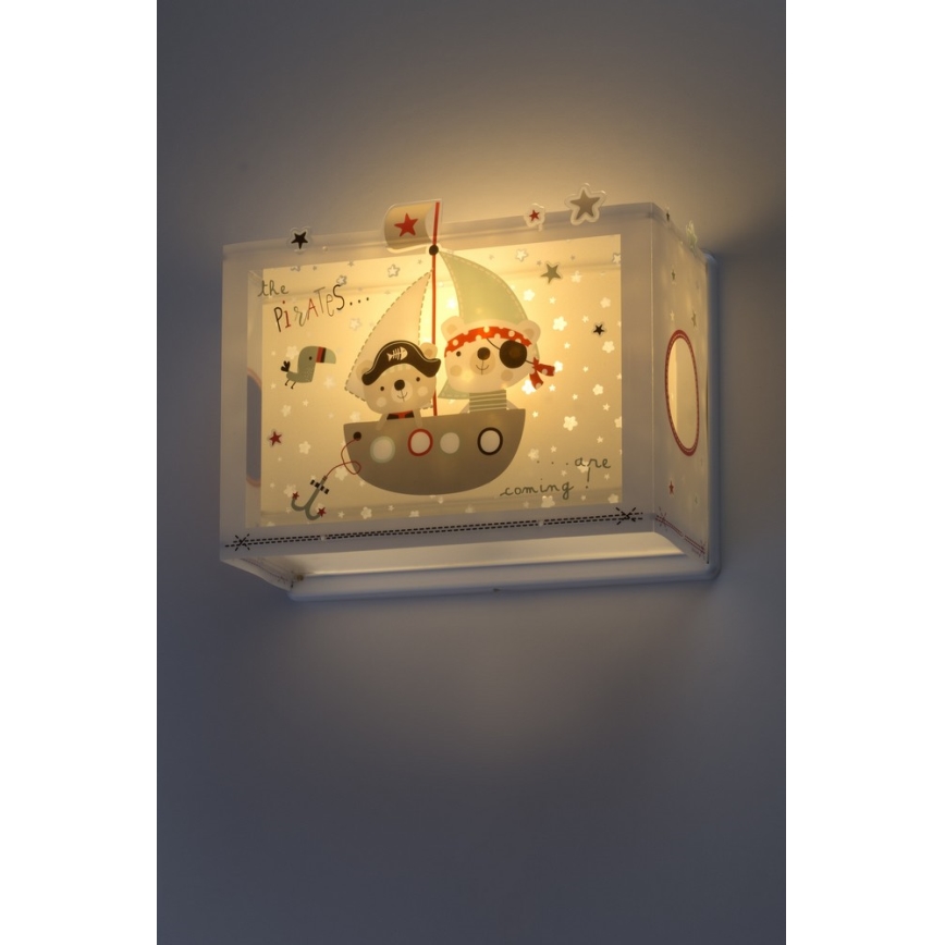 Dalber D-74558 - Aplique infantil PIRATES 1xE27/60W/230V