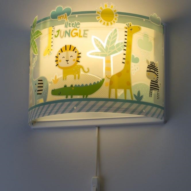 Dalber D-76118 - Aplique infantil MY LITTLE JUNGLE 1xE27/15W/230V
