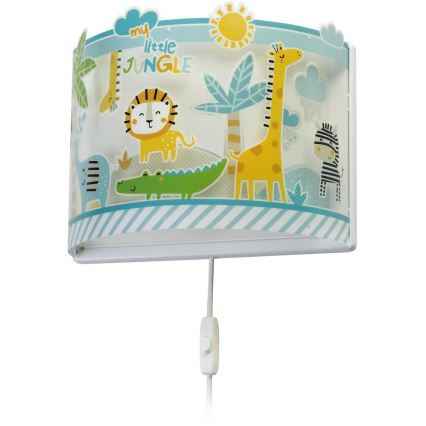 Dalber D-76118 - Aplique infantil JUNGLE 1xE27/60W/230V