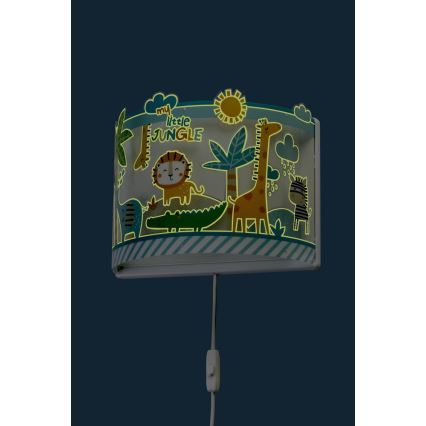 Dalber D-76118 - Aplique infantil JUNGLE 1xE27/60W/230V