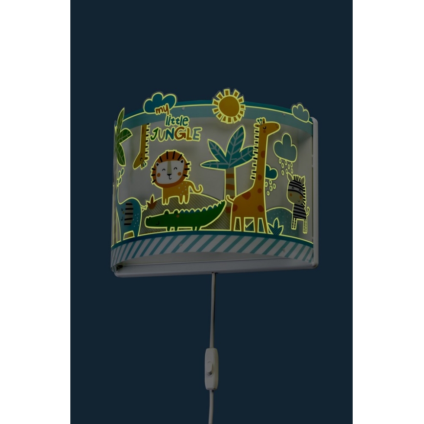 Dalber D-76118 - Aplique infantil JUNGLE 1xE27/60W/230V
