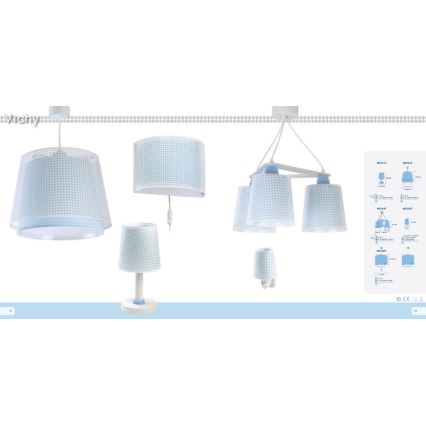 Dalber D-80221T - Lámpara infantil VICHY 1xE14/40W/230V
