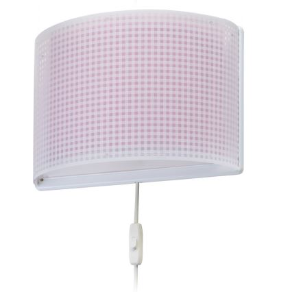 Dalber D-80228S - Aplique infantil VICHY 1xE27/60W/230V