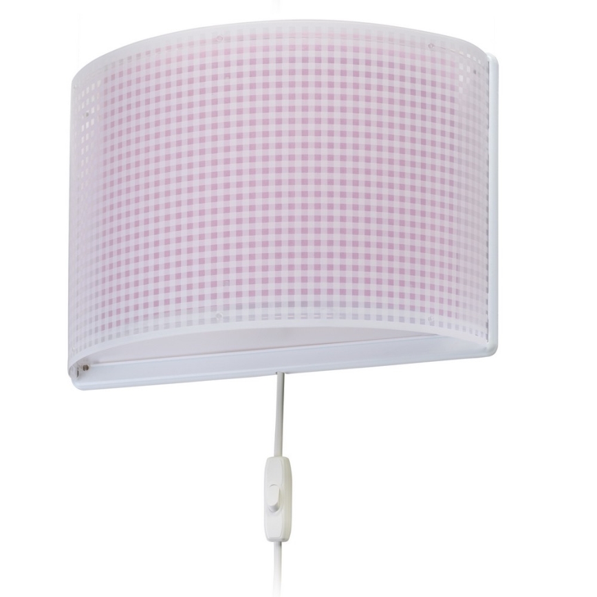 Dalber D-80228S - Aplique infantil VICHY 1xE27/60W/230V